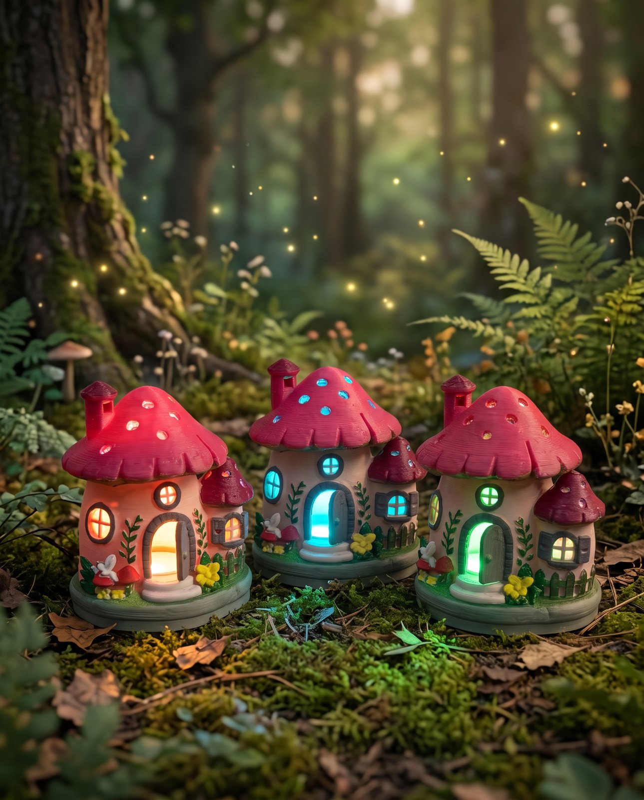 Casita hongo decorada
