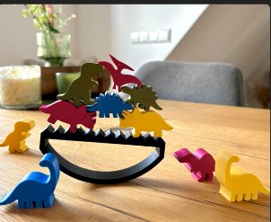 Dinosaurios balanceando